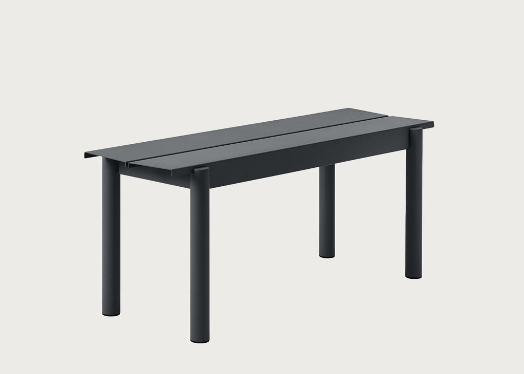 Linear Outdoor Steel Bench — image 1