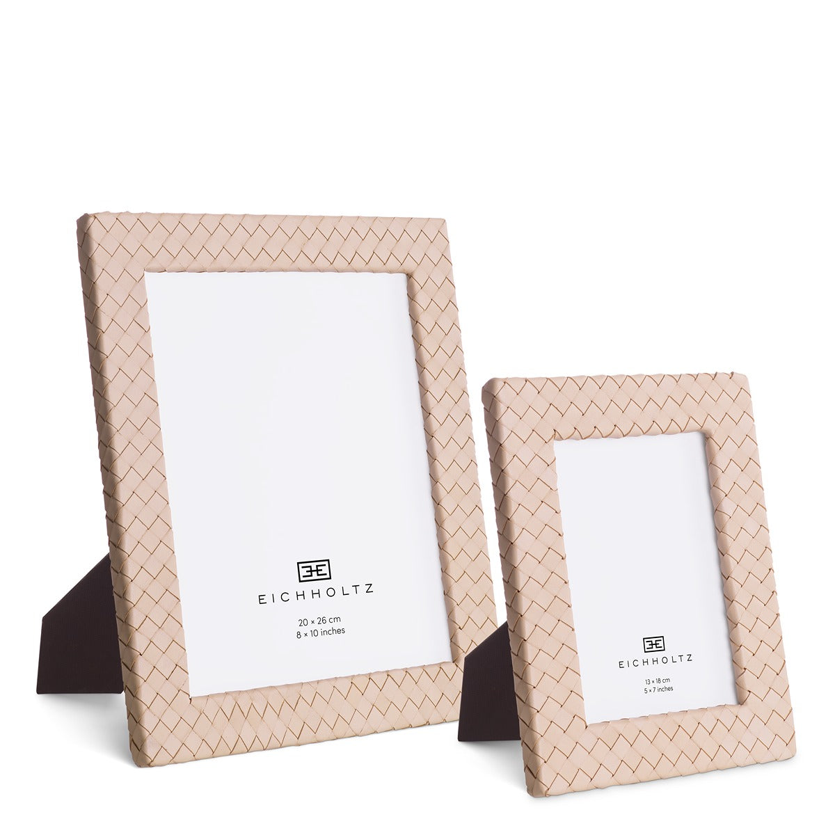 Sintra Set of 2 Picture Frames - Tan Leather — image 1