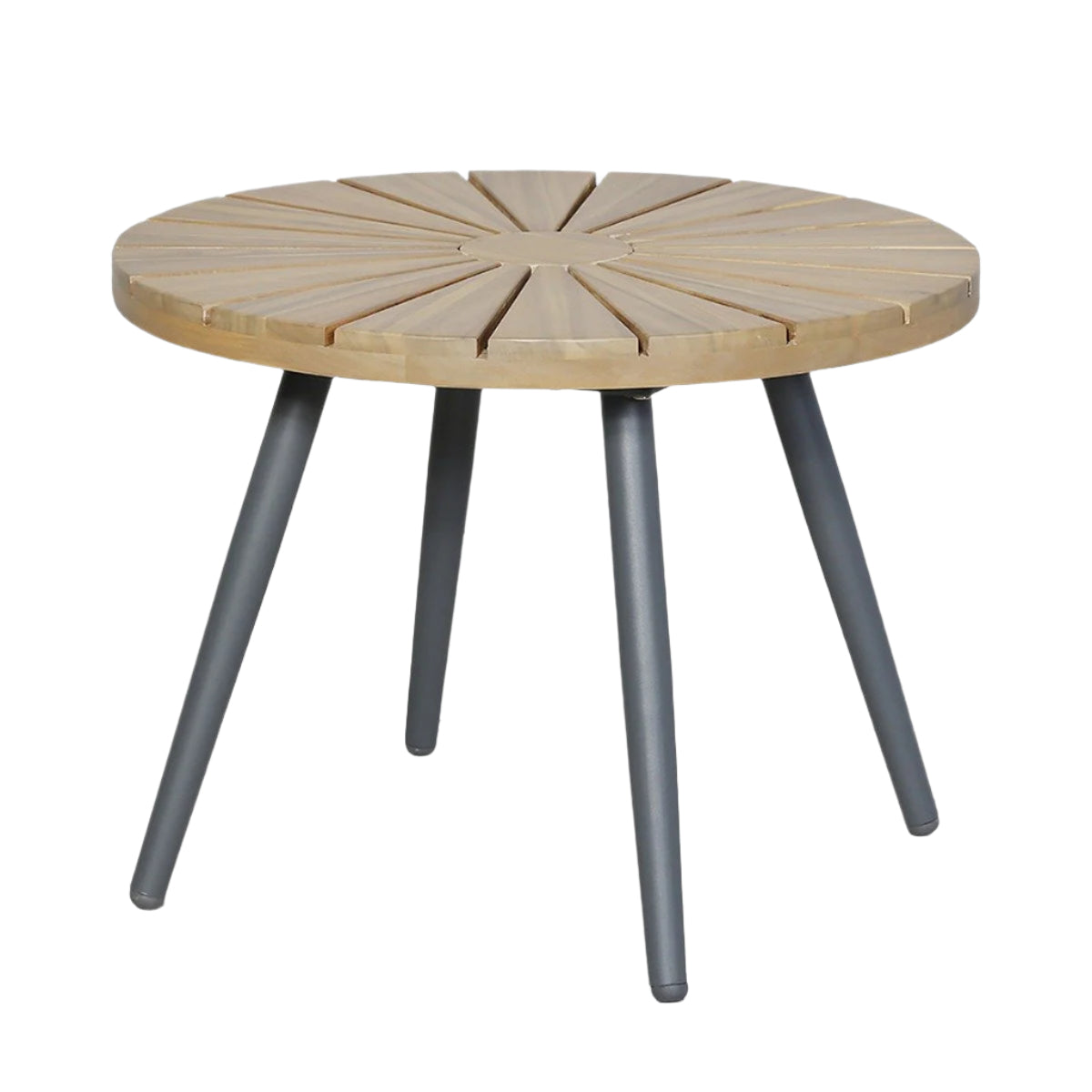 Bisou Outdoor Bistro Set - Teak & Black — image 3