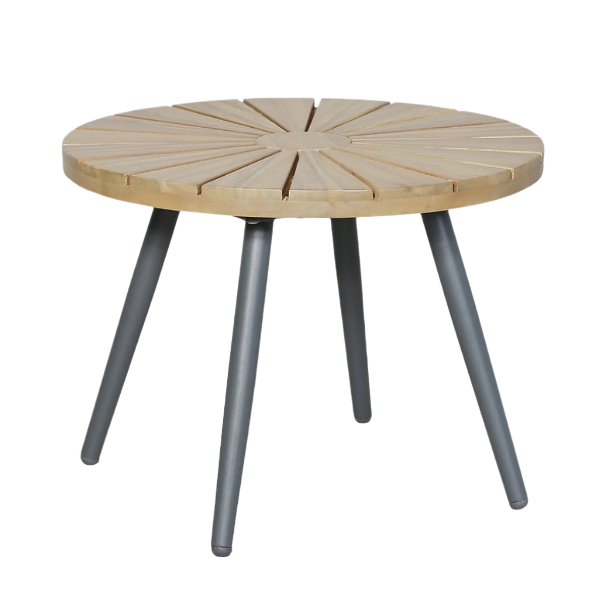 Bisou Outdoor Bistro Set - Teak & Black — image 4