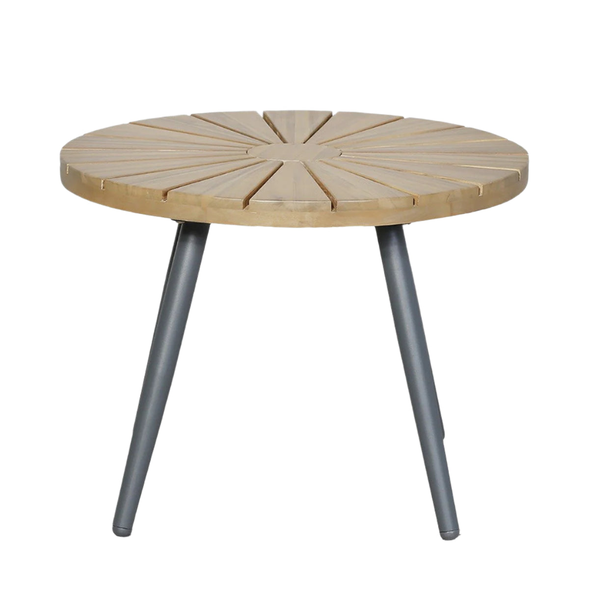 Bisou Outdoor Bistro Set - Teak & Black — image 5