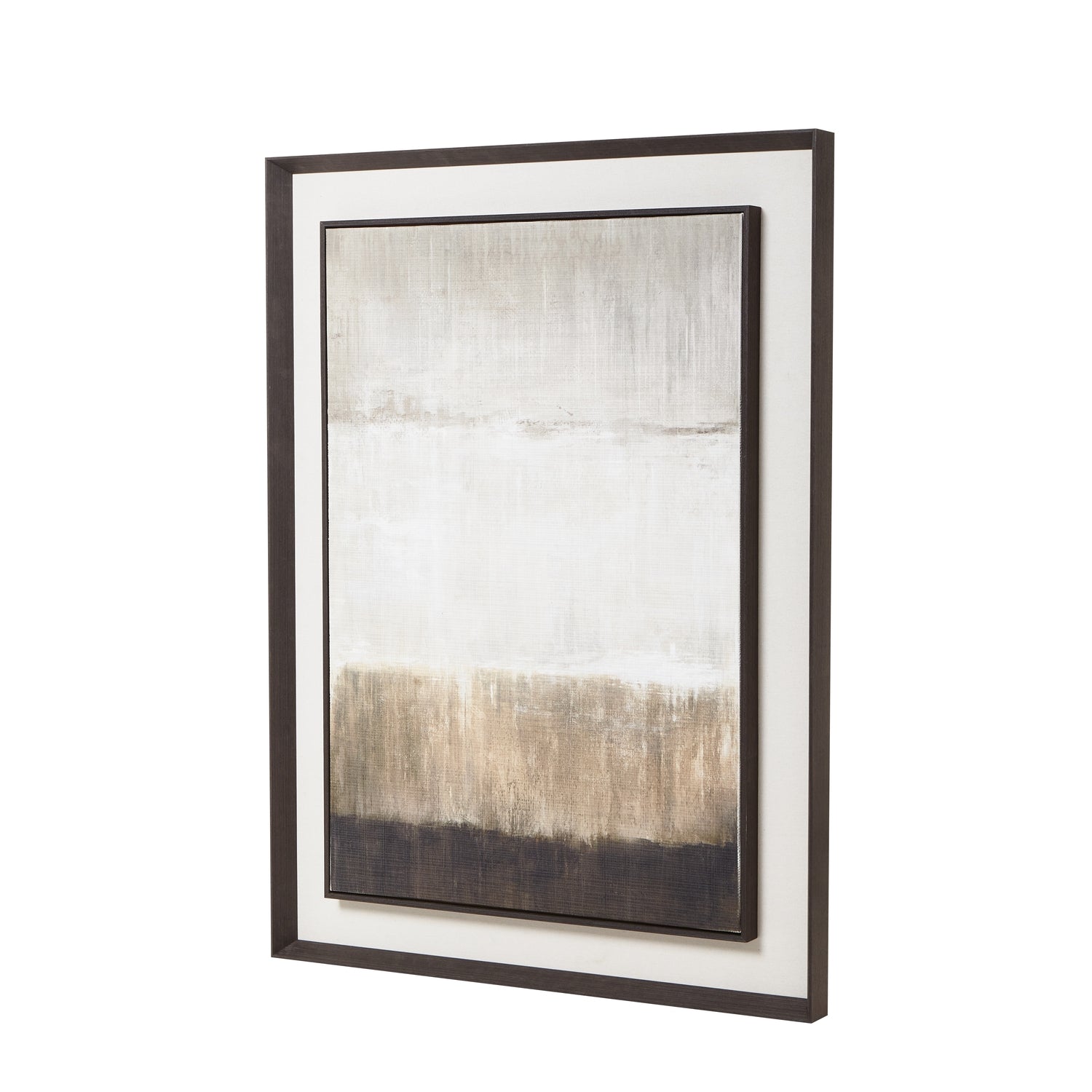 Extra Large Moderno Painting on Linen in Frame - Brown — image 3