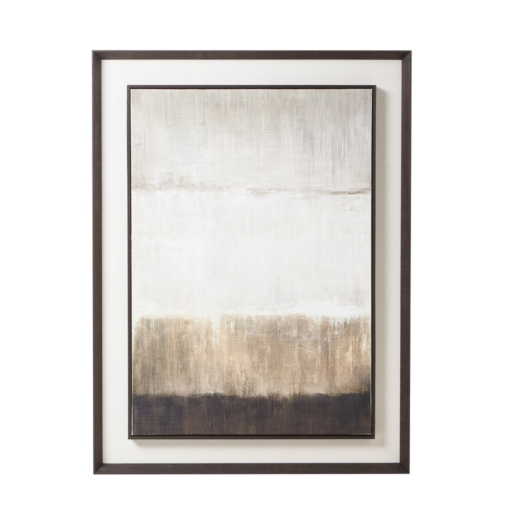 Extra Large Moderno Painting on Linen in Frame - Brown — image 1