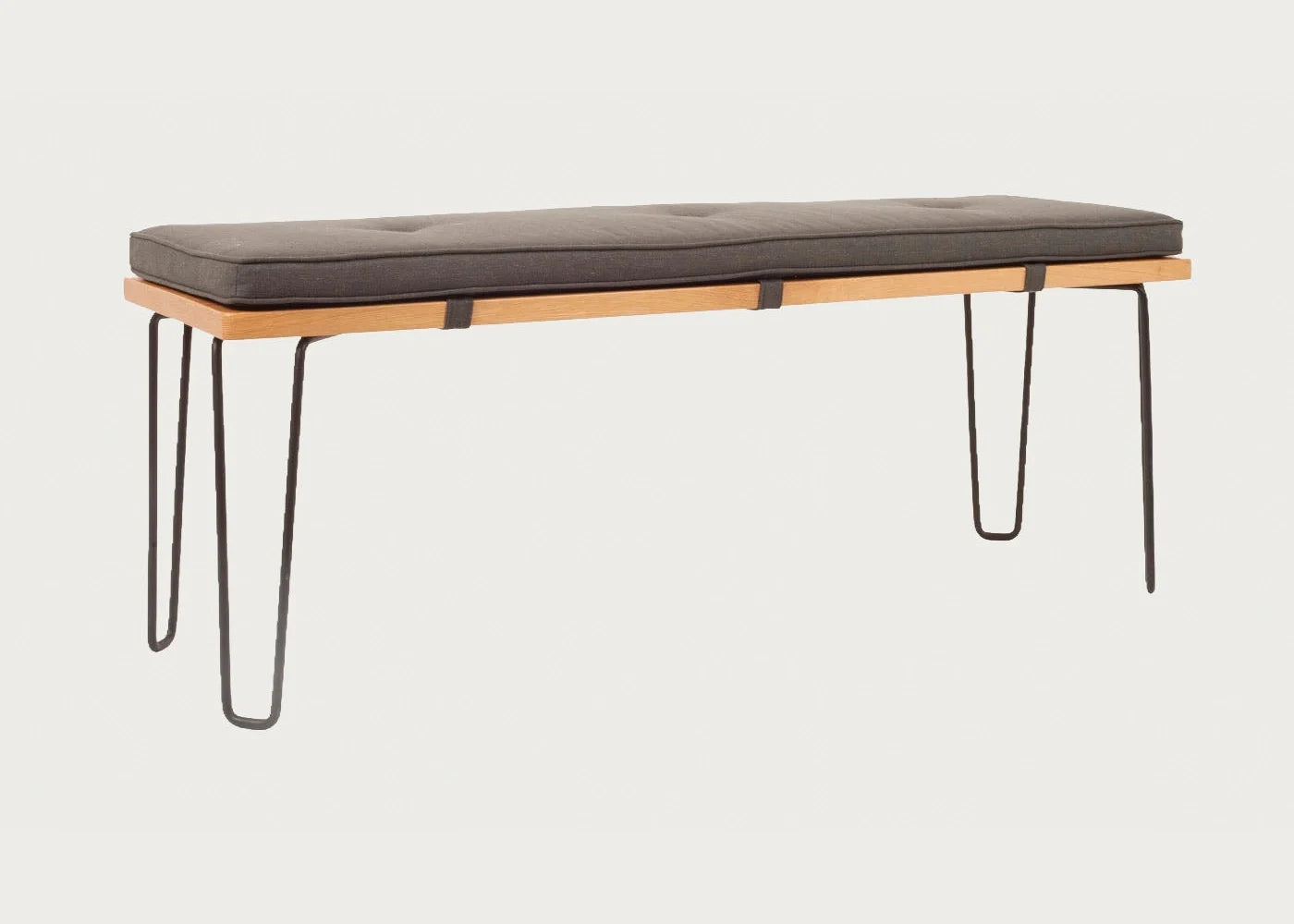 Brunel Bench Cushion Smoke Grey Fabric — image 5