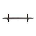 Pi 1 Shelf Wall Shelf - Dark Brown Varnished Mahogany — image 1