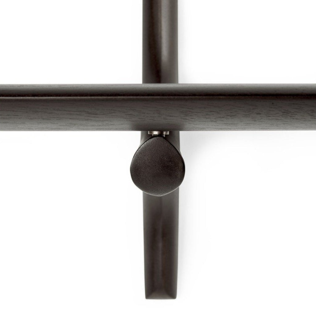 Pi 1 Shelf Wall Shelf - Dark Brown Varnished Mahogany — image 8