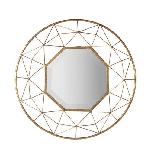 Andromeda Geometric Mirror in Gold 88.5x88.5cm — image 1