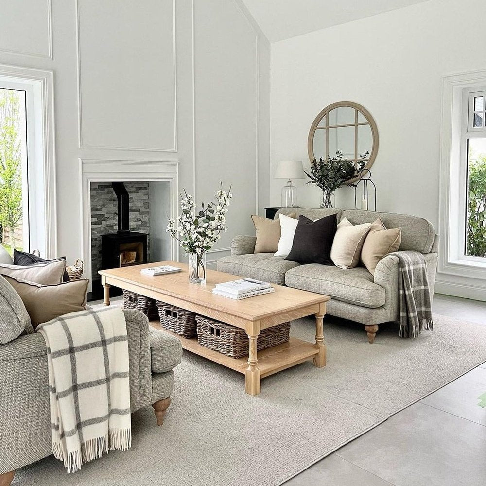 Eccleston Round Mirror in Natural 100x100cm — image 6