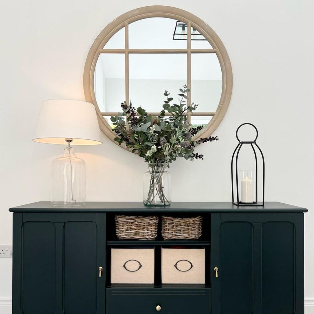 Eccleston Round Mirror in Natural 100x100cm — image 5