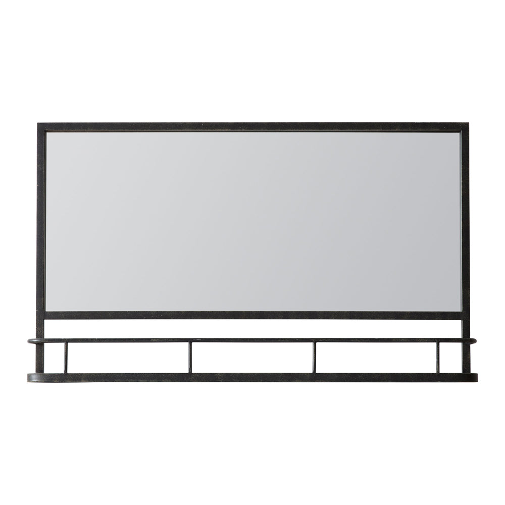 Emerson Overmantel Wall Mirror in Charcoal 63x106cm — image 1