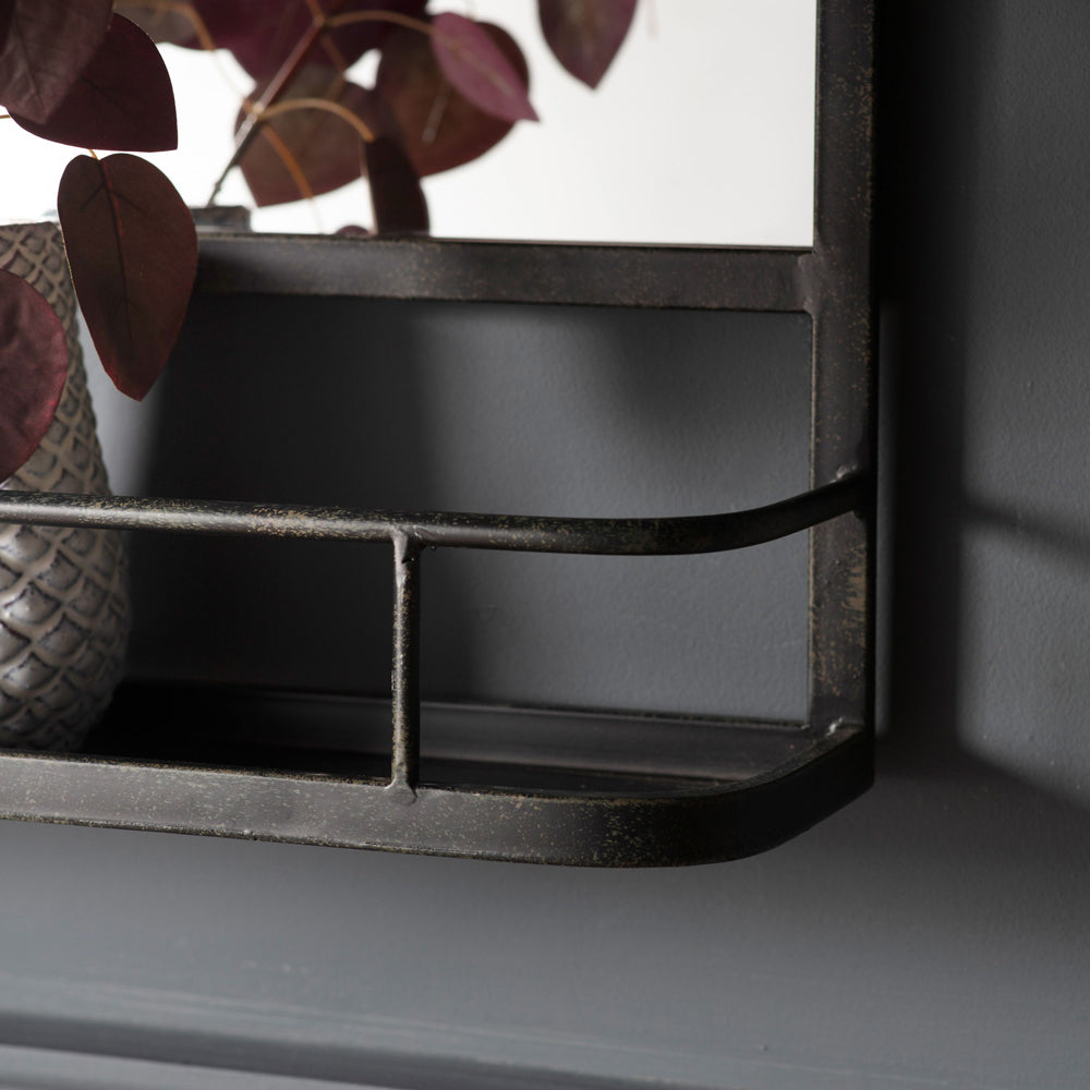 Emerson Overmantel Wall Mirror in Charcoal 63x106cm — image 4