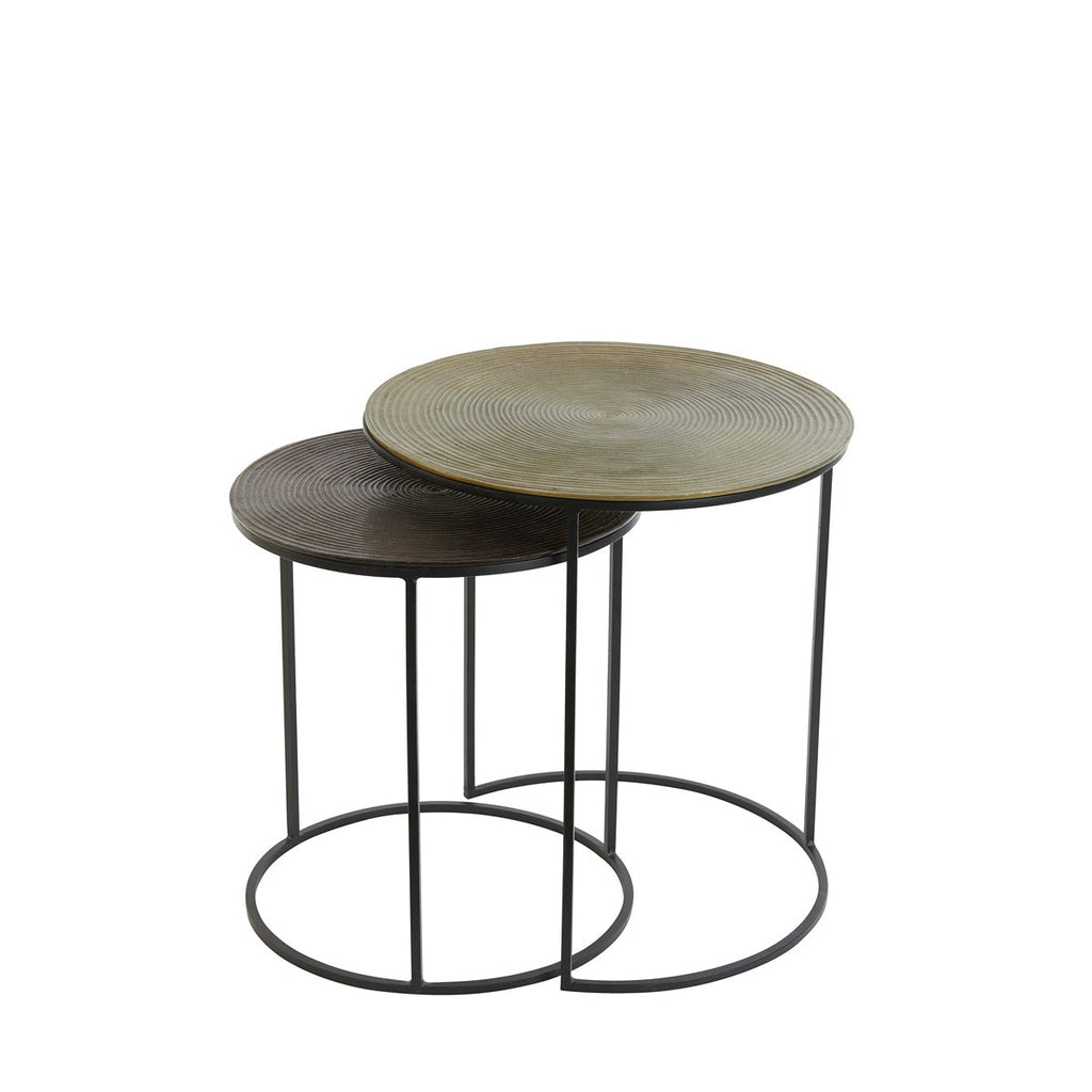 Talca Set of 2 Side Tables - Antique Copper — image 4
