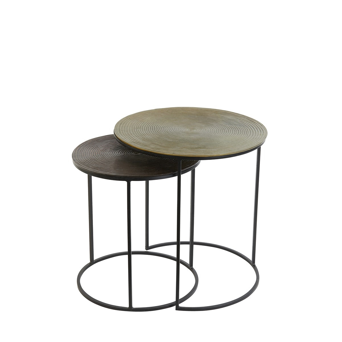 Talca Set of 2 Side Tables - Antique Copper — image 4