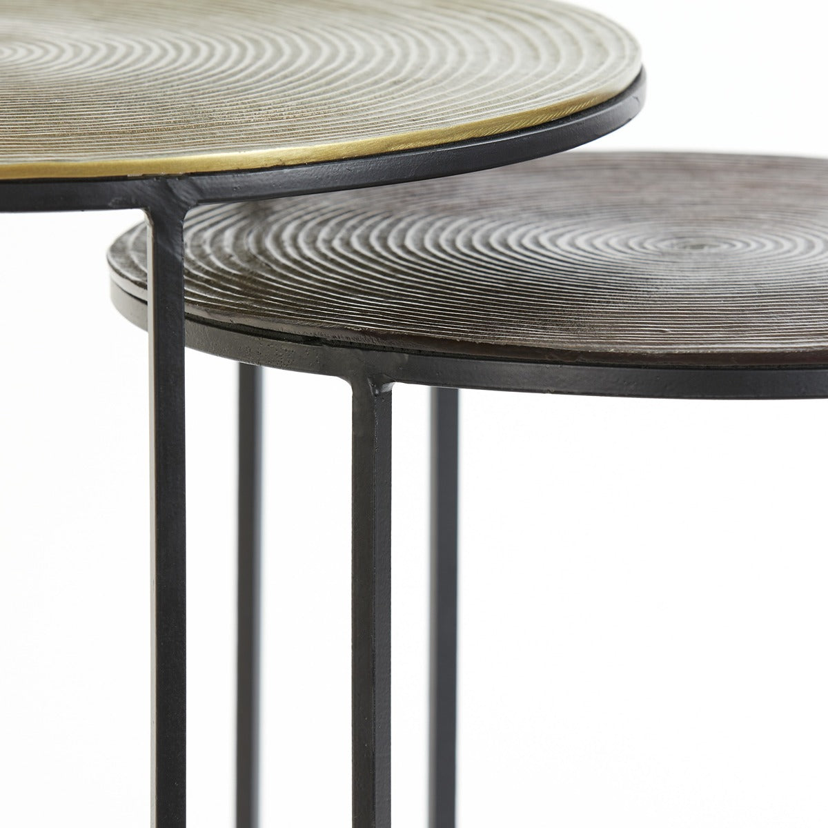 Talca Set of 2 Side Tables - Antique Copper — image 5