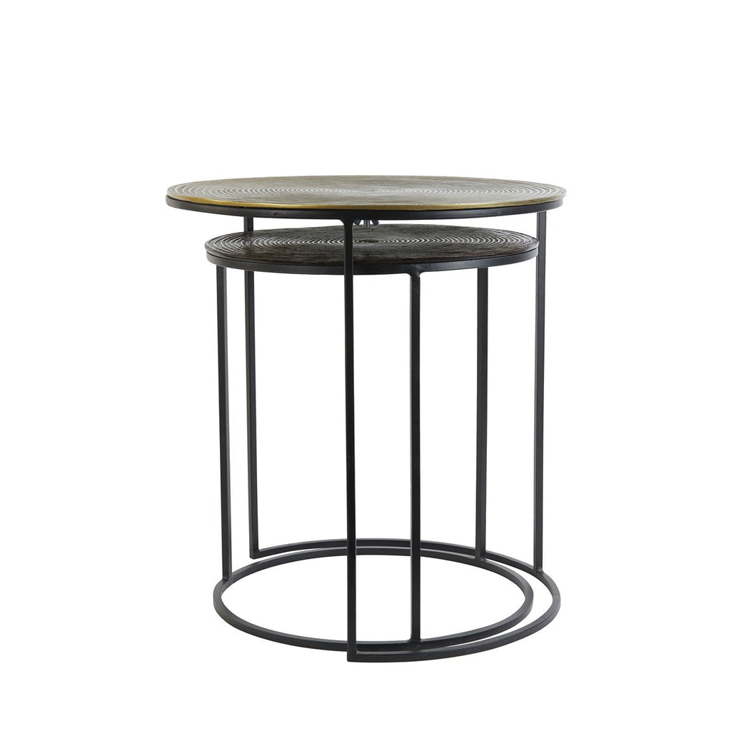 Talca Set of 2 Side Tables - Antique Copper — image 8