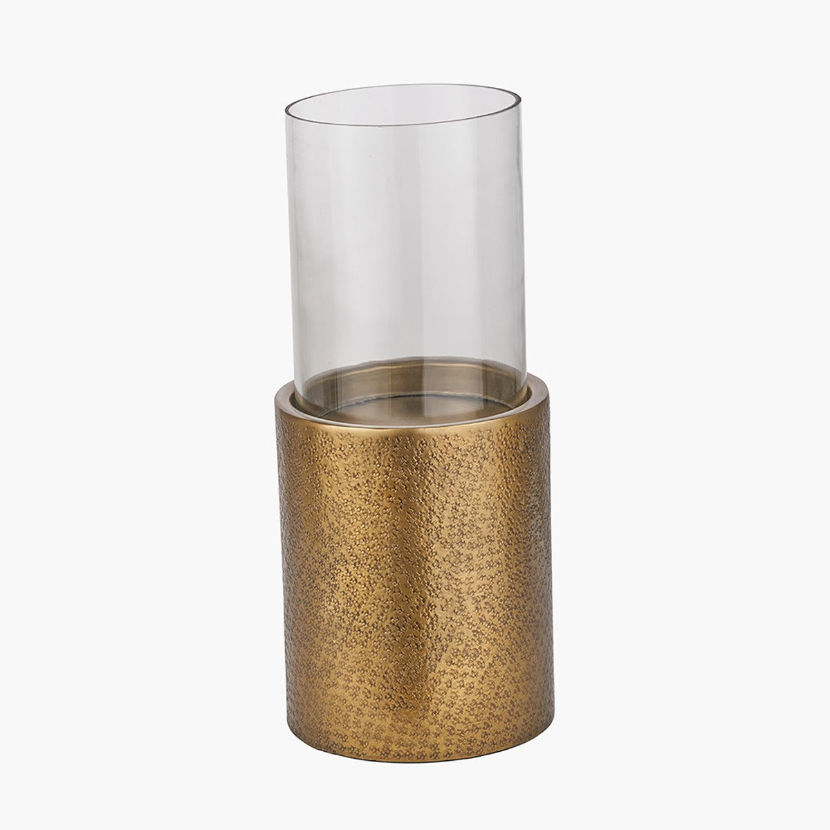 Hurricane Lantern - Antique Brass & Glass — image 5