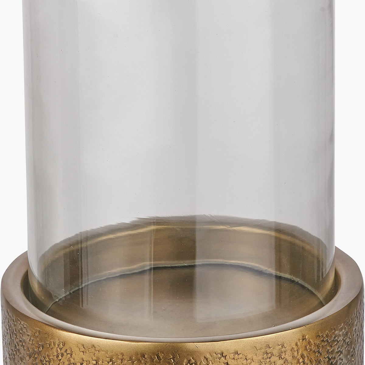 Hurricane Lantern - Antique Brass & Glass — image 6