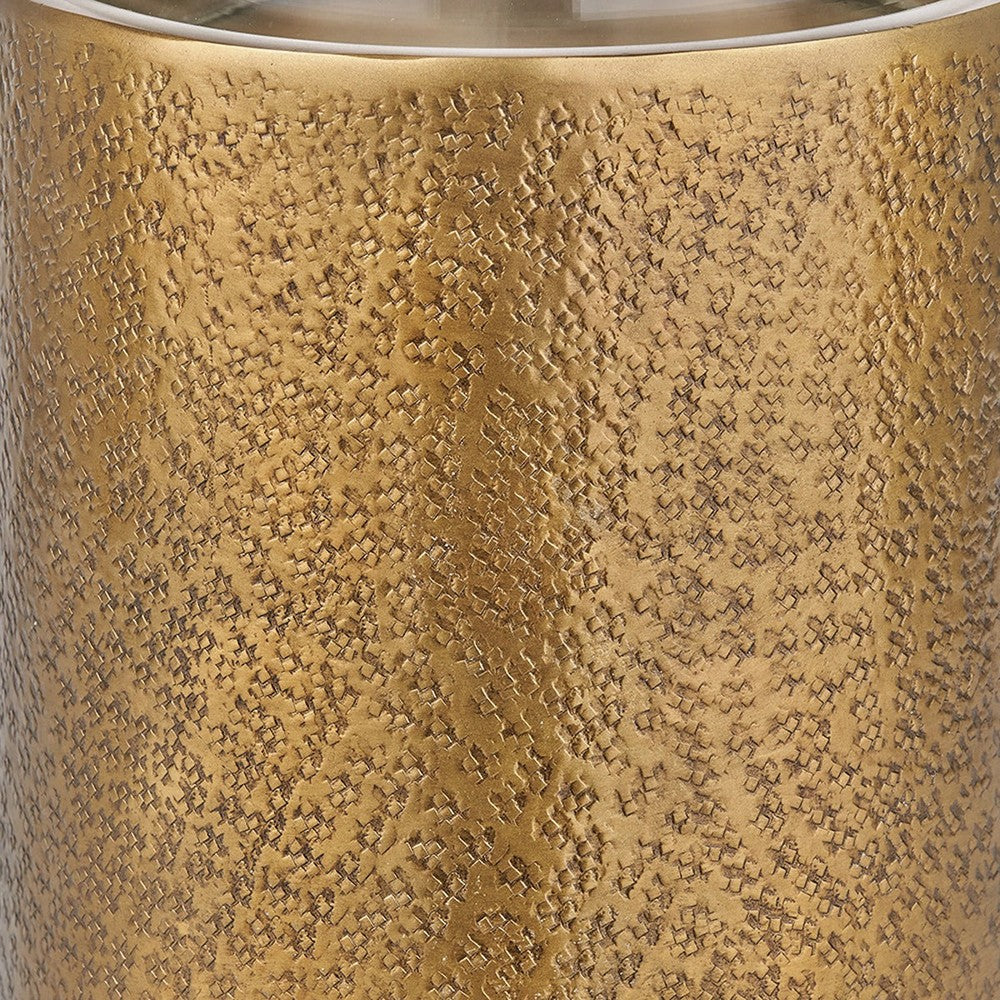 Hurricane Lantern - Antique Brass & Glass — image 10