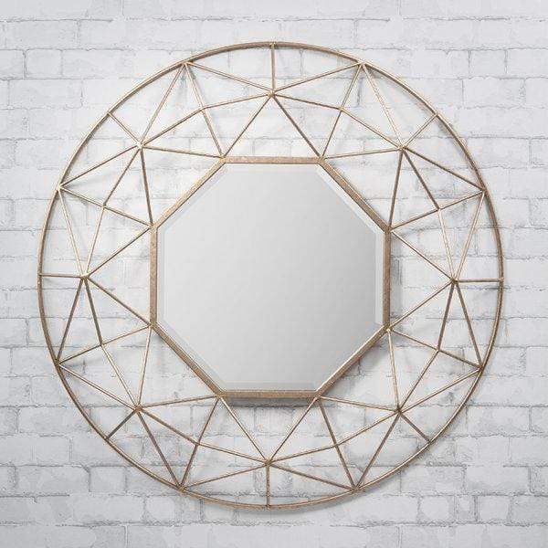 Andromeda Geometric Mirror in Gold 88.5x88.5cm — image 2