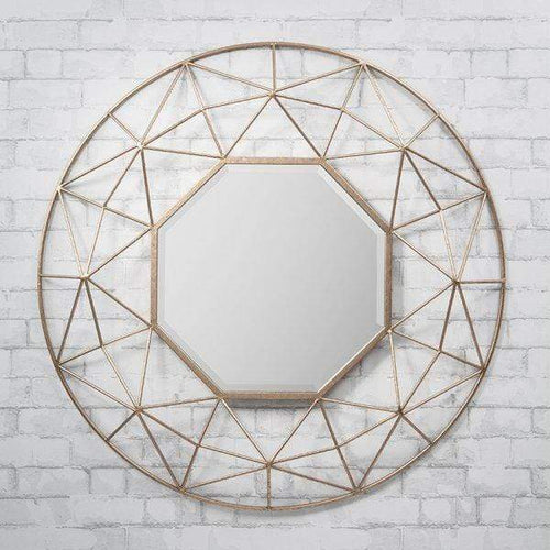 Andromeda Geometric Mirror in Gold 88.5x88.5cm — image 2