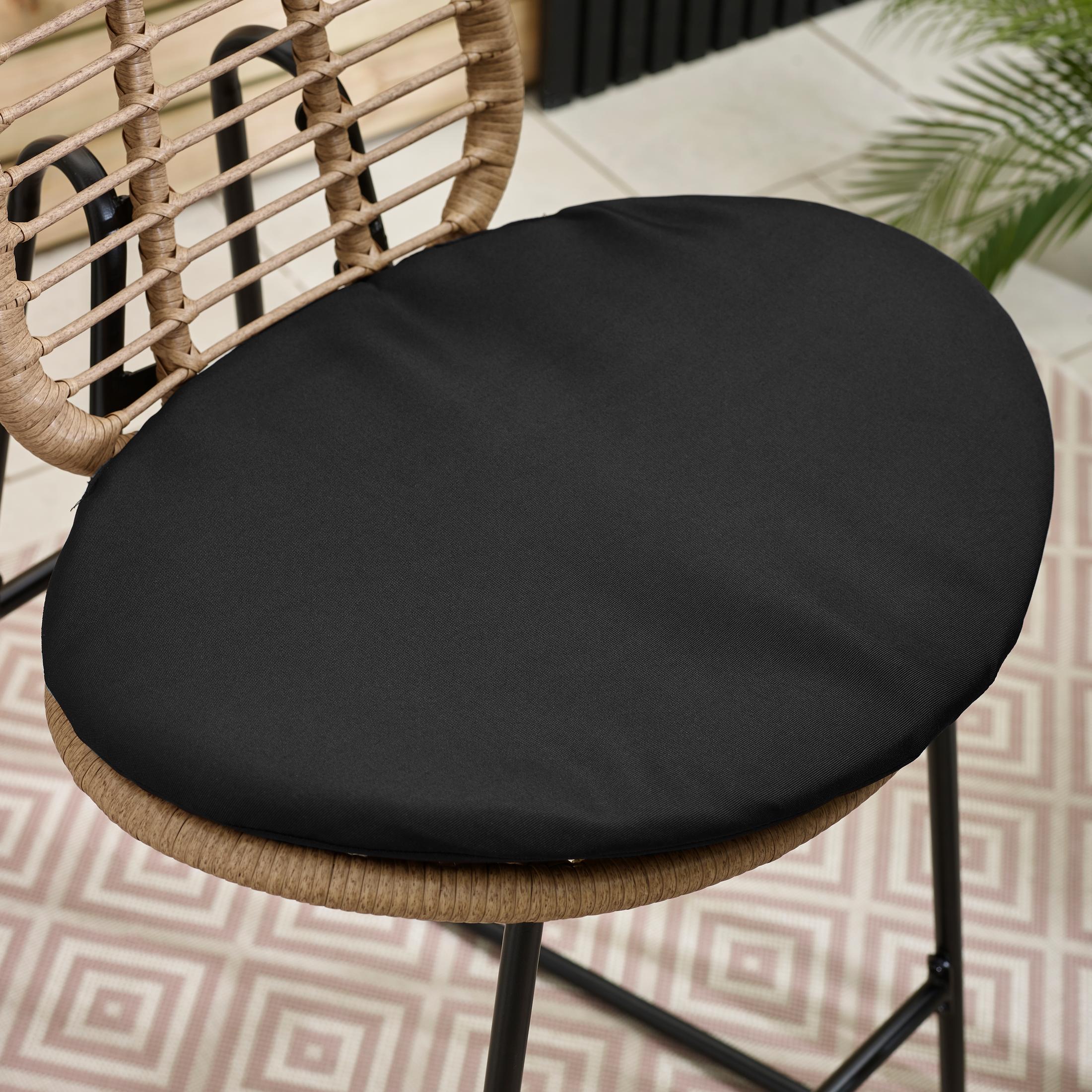 Belize Beige Rattan & Black 2 Seat Garden Bar Table Set — image 6