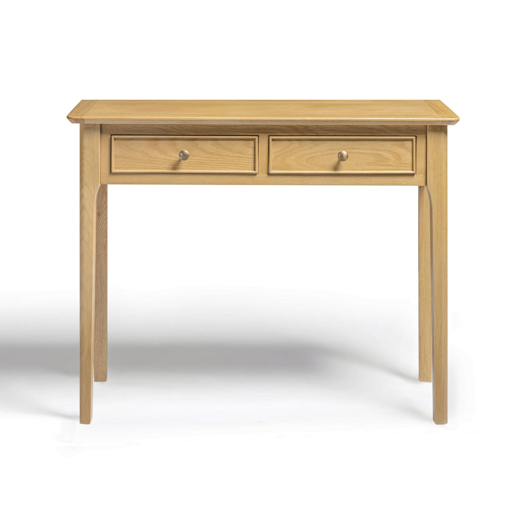 Belle 2 Drawer Solid Oak Wood Console Table — image 10