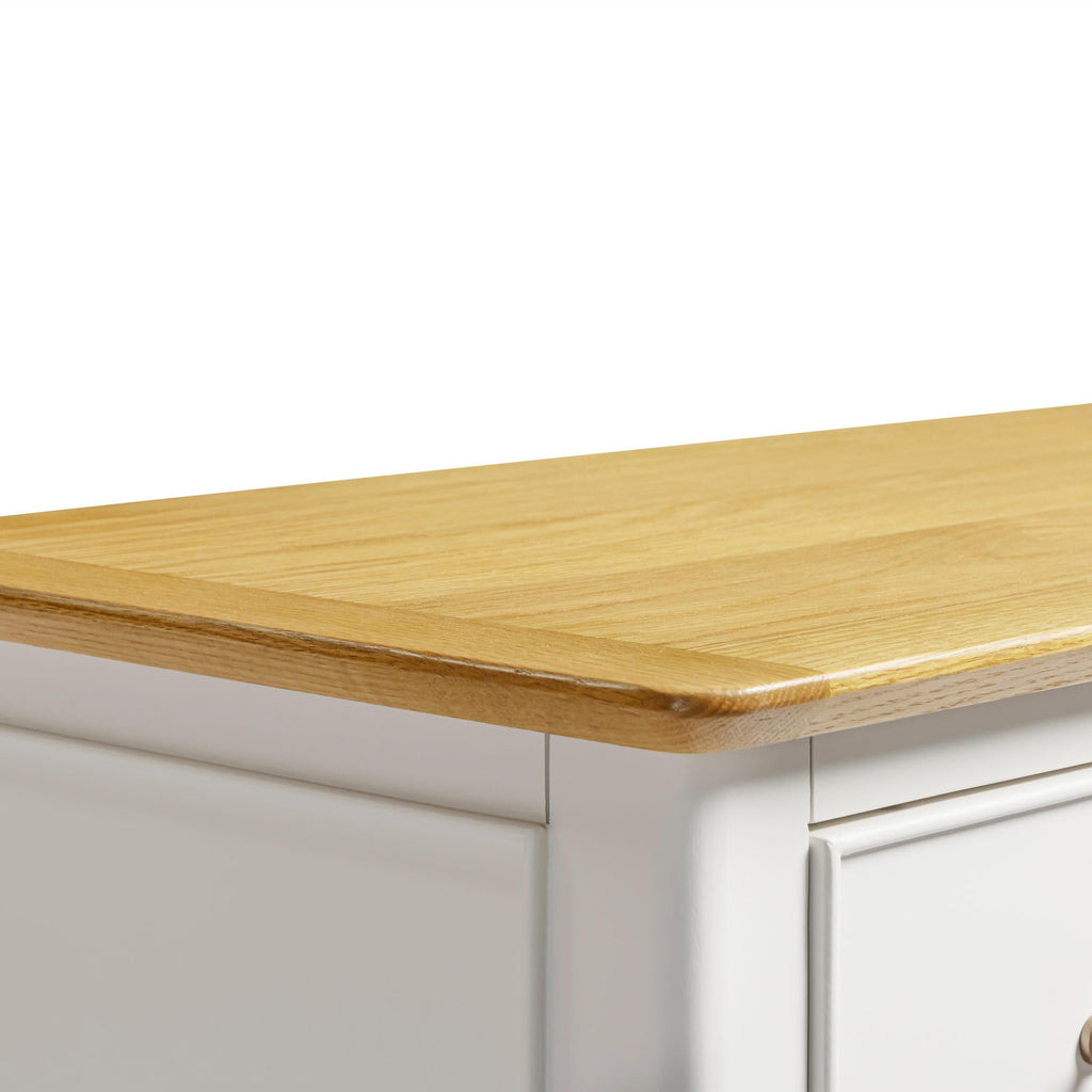 Belle 4 Drawer Solid Oak Wood and Cream Chest of Drawers — image 5