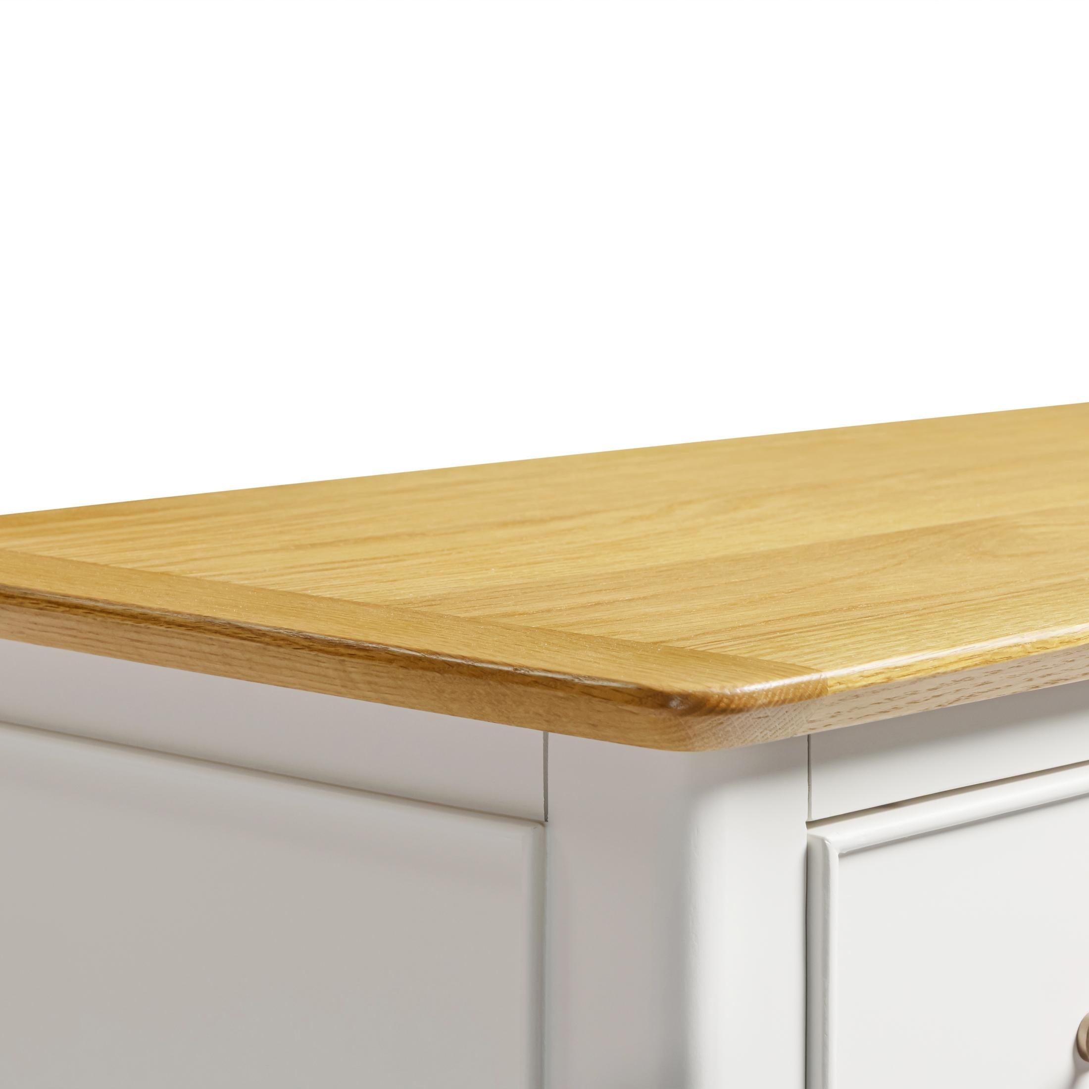 Belle 4 Drawer Solid Oak Wood and Cream Chest of Drawers — image 5