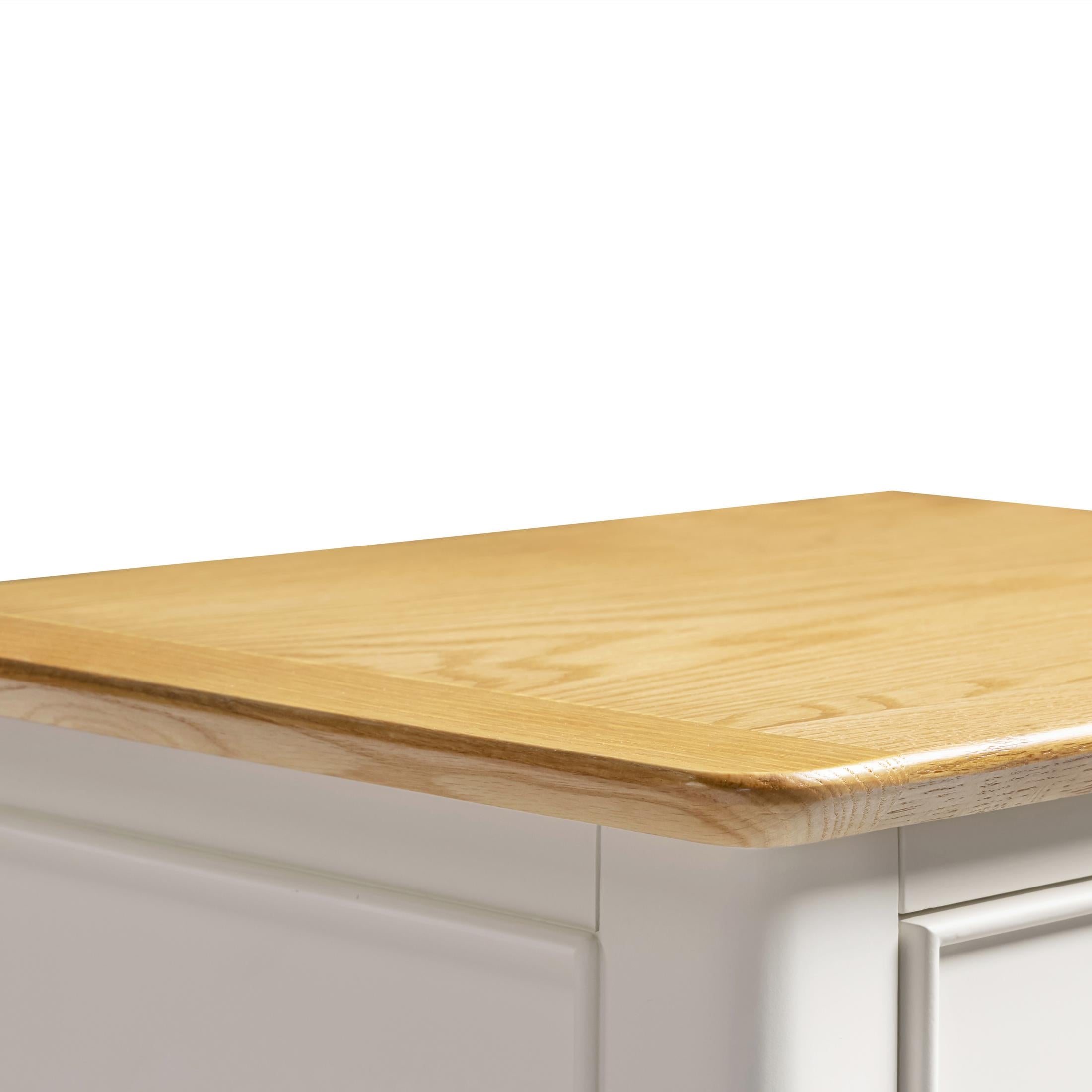 Belle 4 Drawer Tall Solid Oak and Cream Small Chest of Drawers — image 5