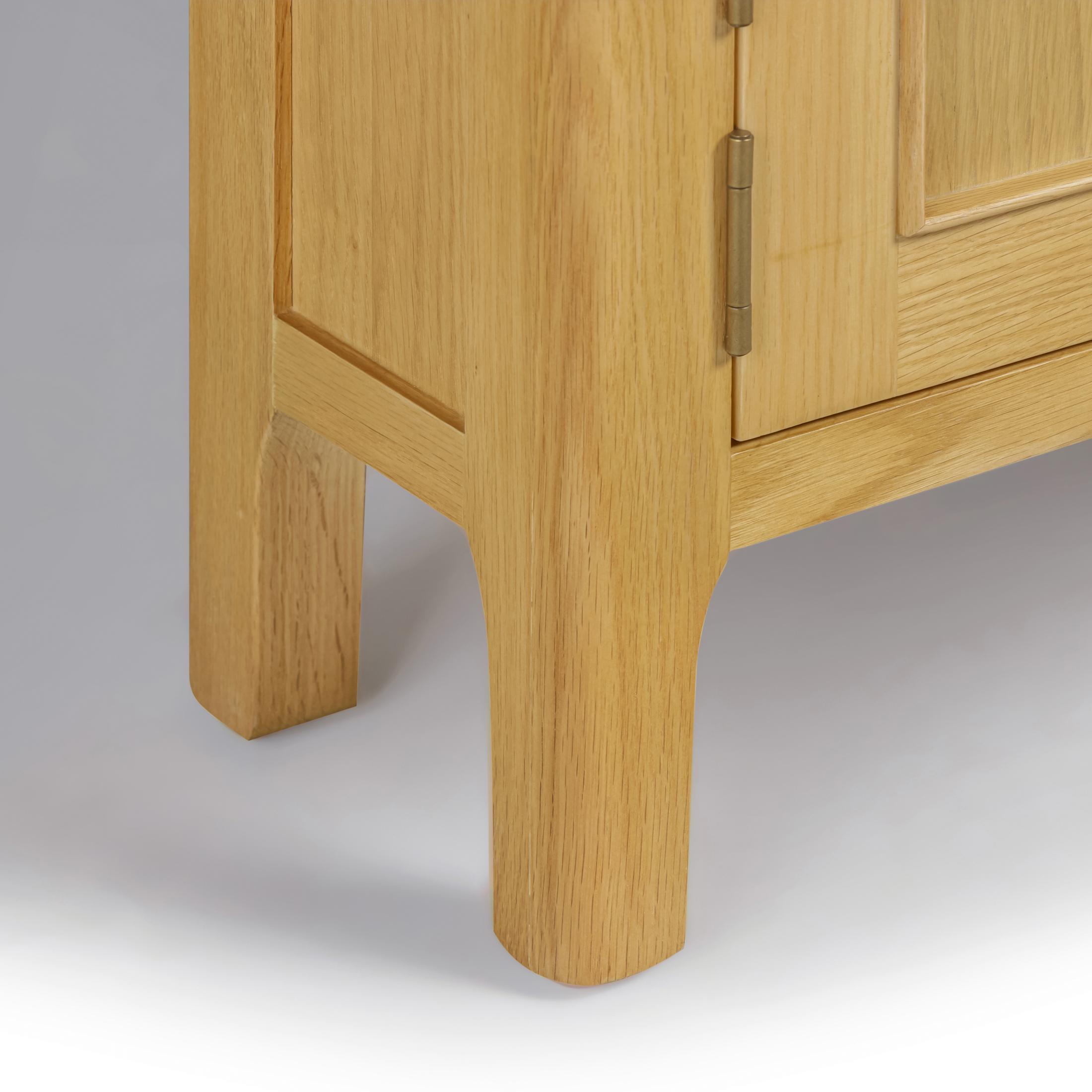 Belle Solid Oak Wood Corner TV Stand — image 8