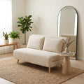 Bobby Cream Jumbo Corduroy Folding Double Sofa Bed — image 1