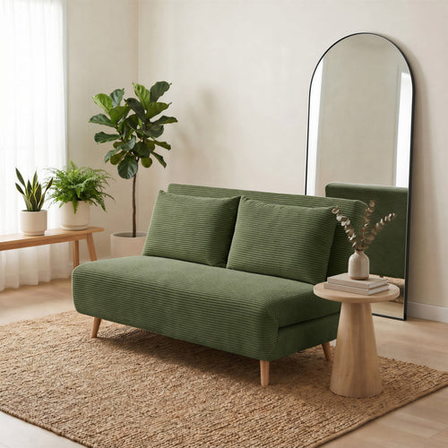 Bobby Green Jumbo Corduroy Folding Double Sofa Bed — image 1