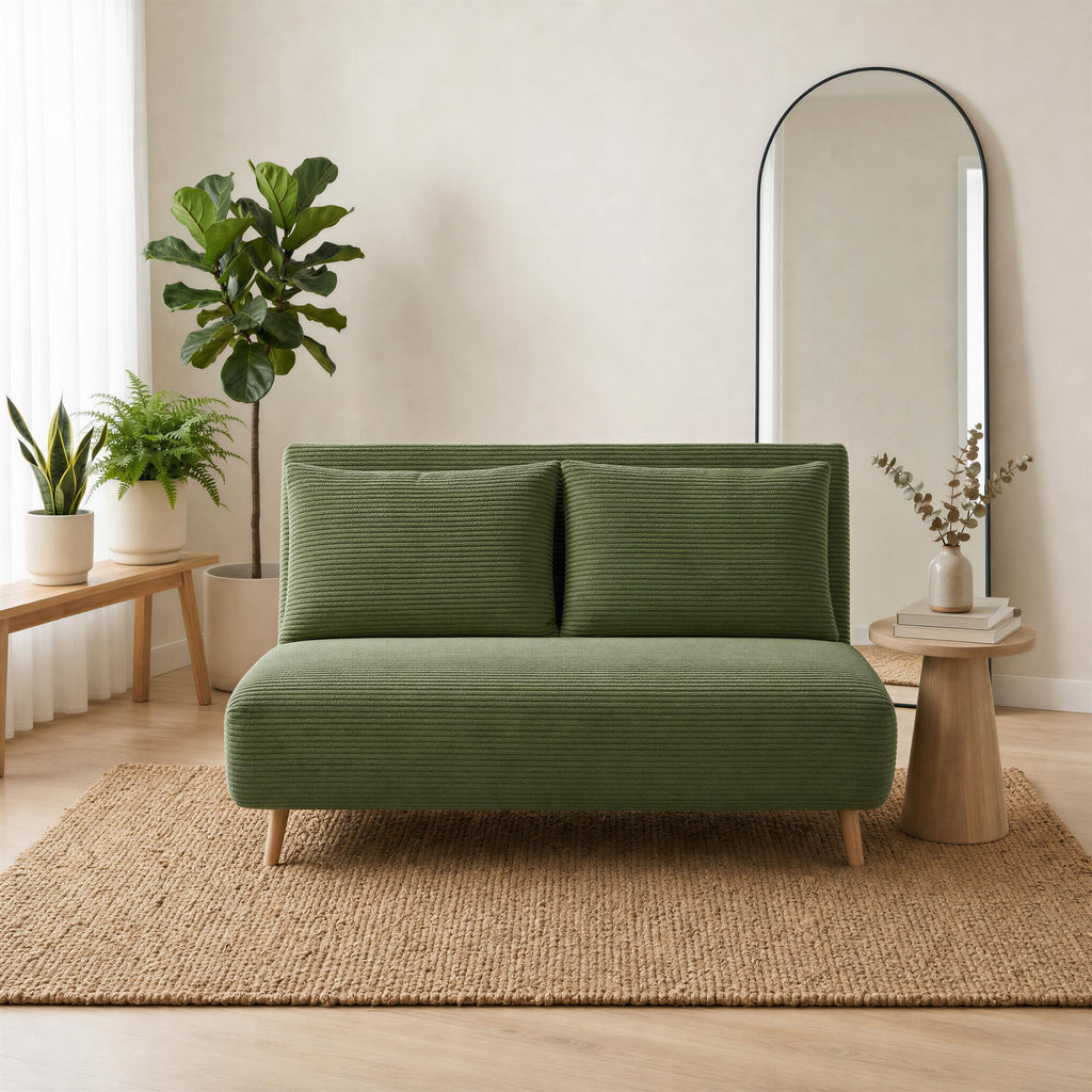 Bobby Green Jumbo Corduroy Folding Double Sofa Bed — image 7