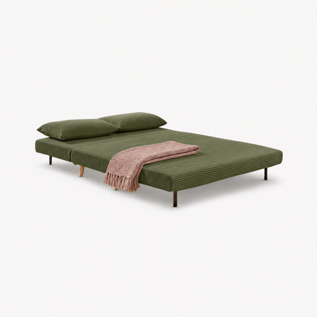 Bobby Green Jumbo Corduroy Folding Double Sofa Bed — image 3