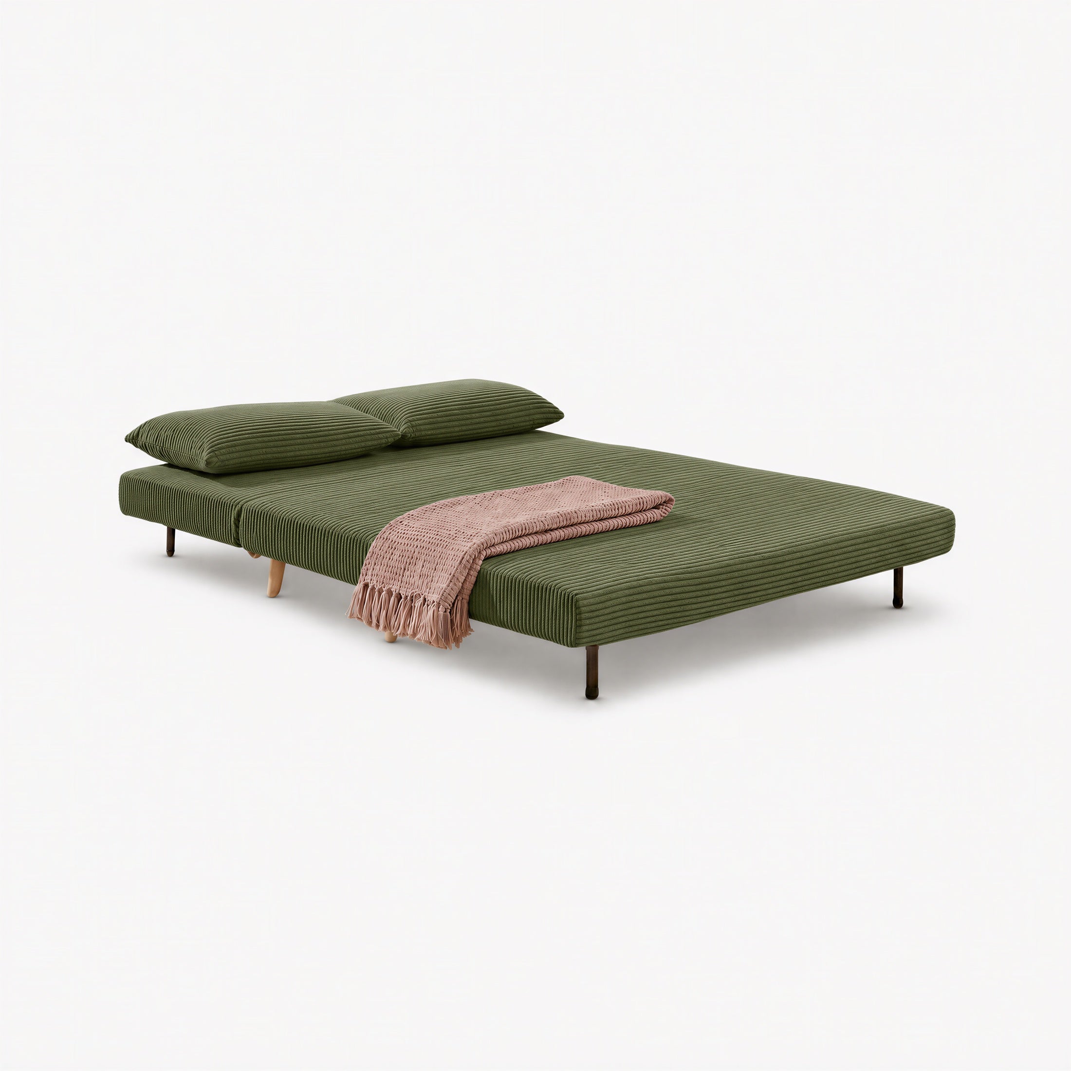 Bobby Green Jumbo Corduroy Folding Double Sofa Bed — image 3