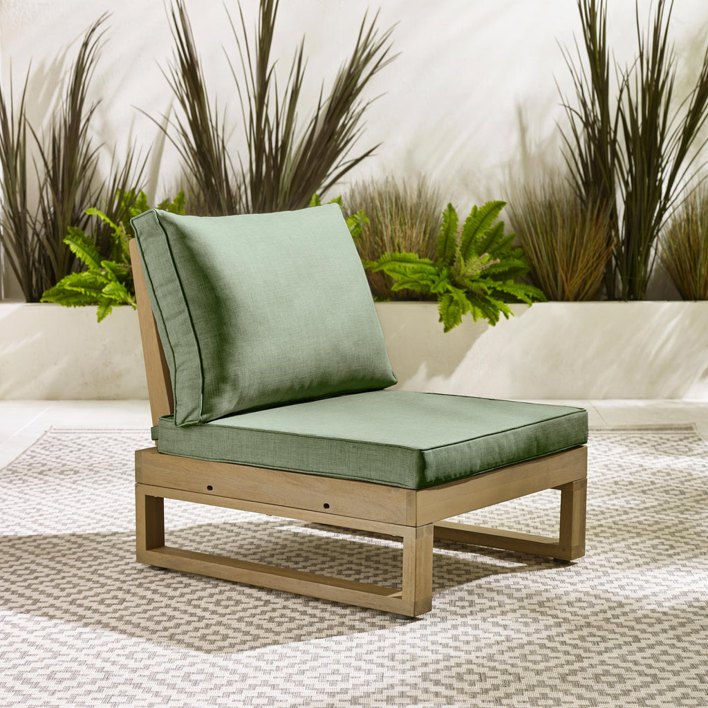 Brisa Wood & Green 5/6 Seat Garden Sofa Set — image 8
