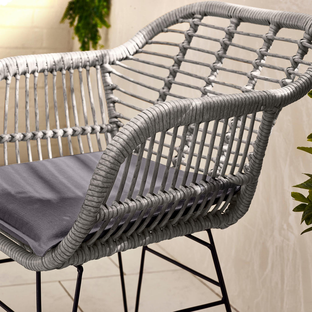 Belize Grey Rattan 2 Seat Garden Bistro Set — image 10