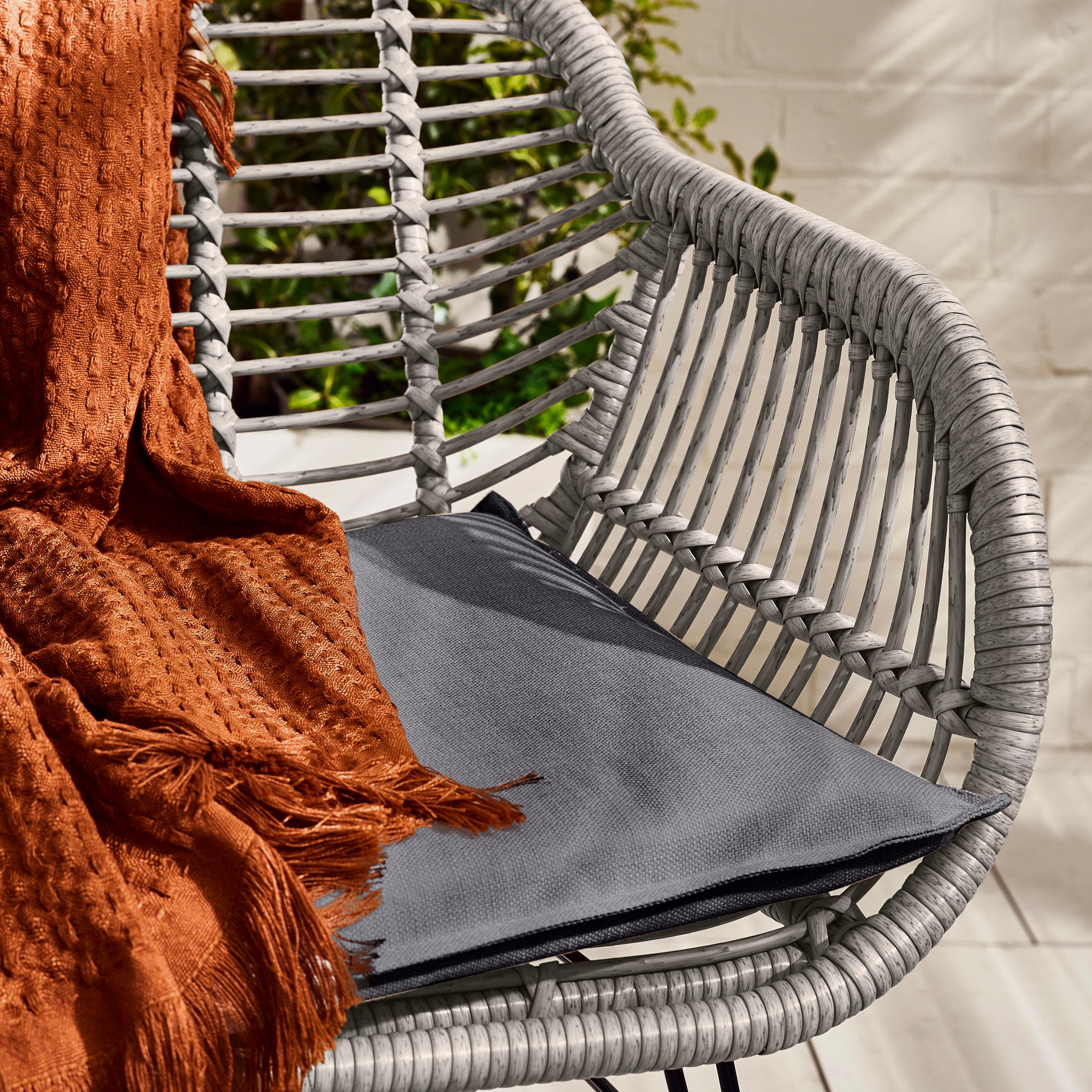 Belize Grey Rattan 2 Seat Garden Bistro Set — image 4