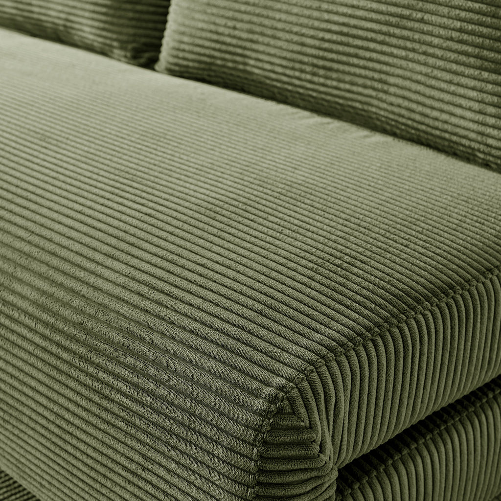 Bobby Green Jumbo Corduroy Folding Double Sofa Bed — image 4