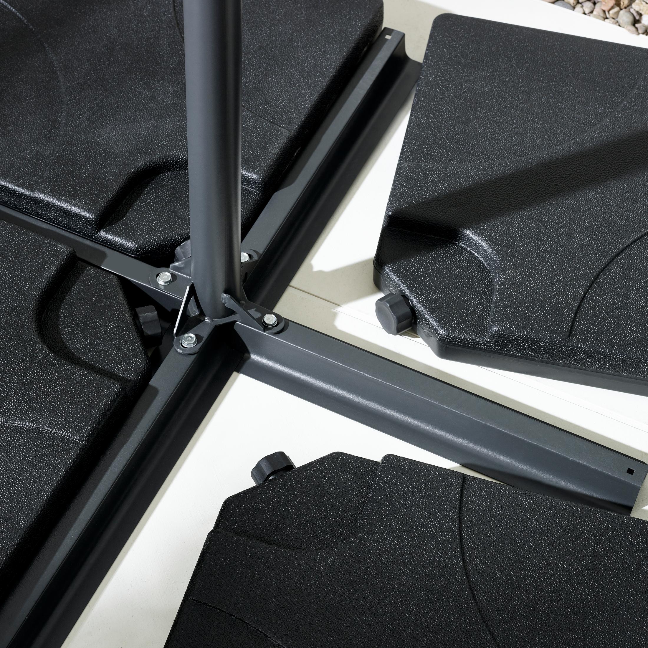 Cantilever Cream Square Garden Parasol & Base Set — image 5