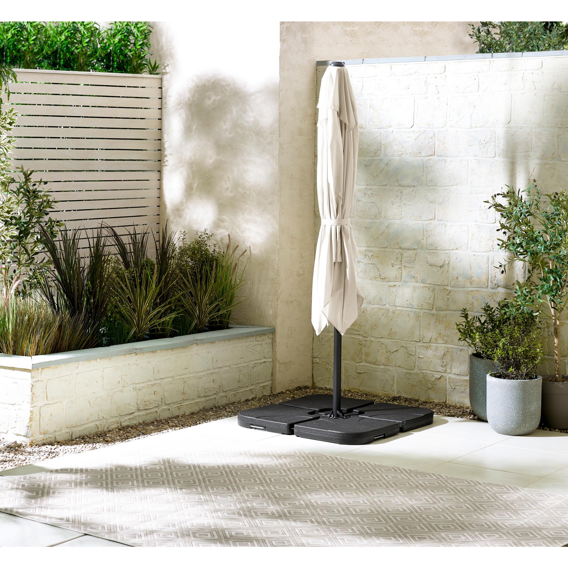 Cantilever Cream Square Garden Parasol & Base Set — image 2