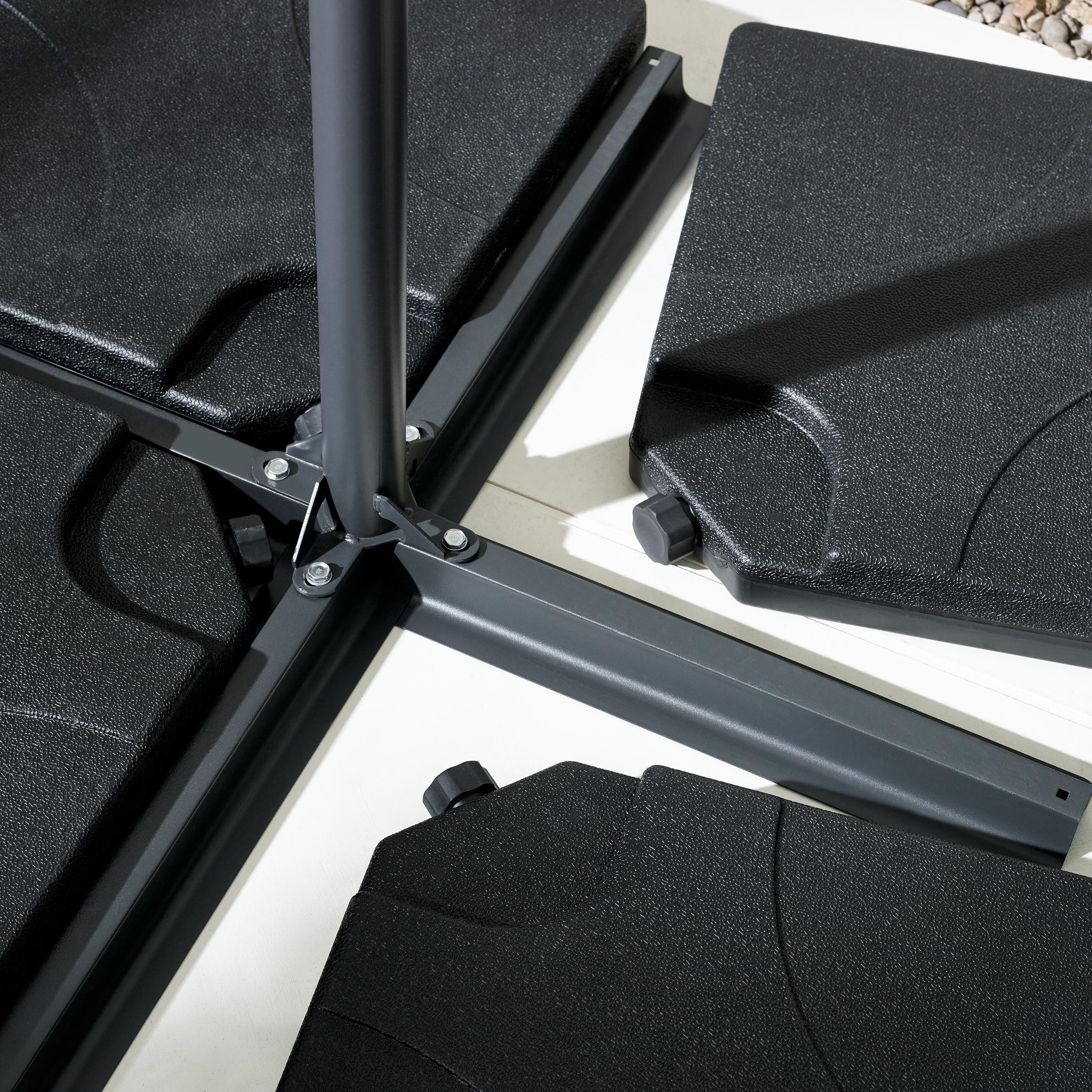 Cantilever Green Square Garden Parasol Only (No Base) — image 5