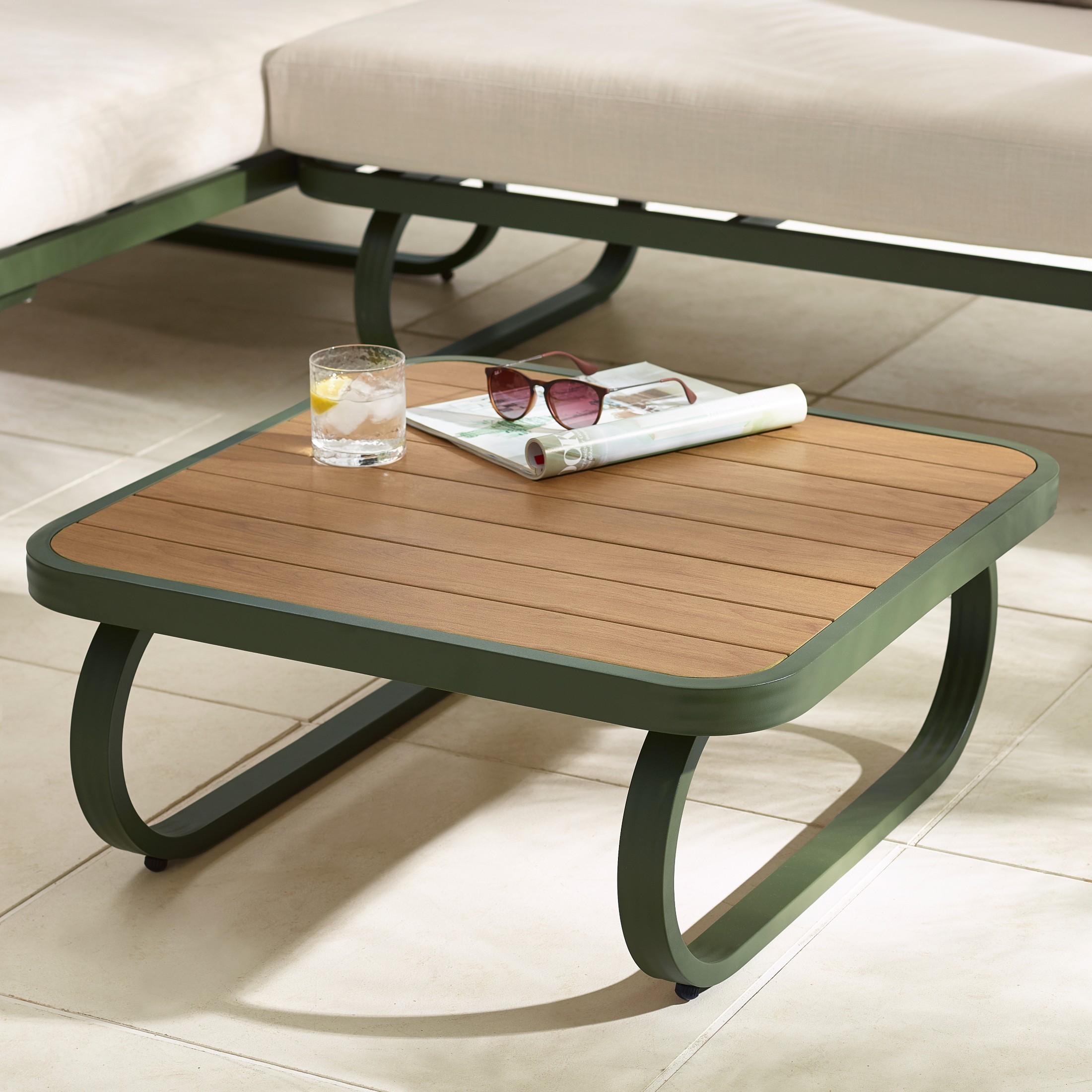Capri Green Metal & Cream Garden Corner Sofa Set — image 10
