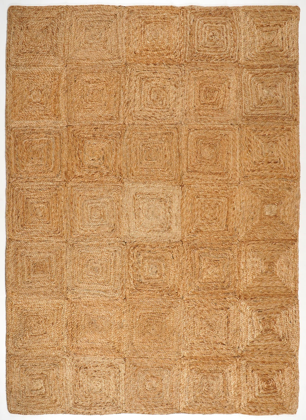 Carys Natural Jute Squares Rug 160x230cm — image 1