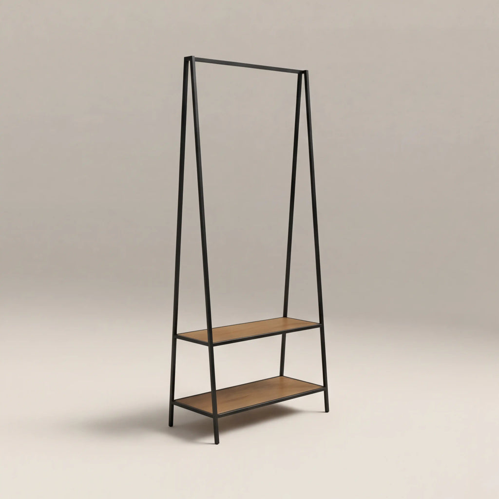 Seaford Clothing Rack - Black & Oak — image 2