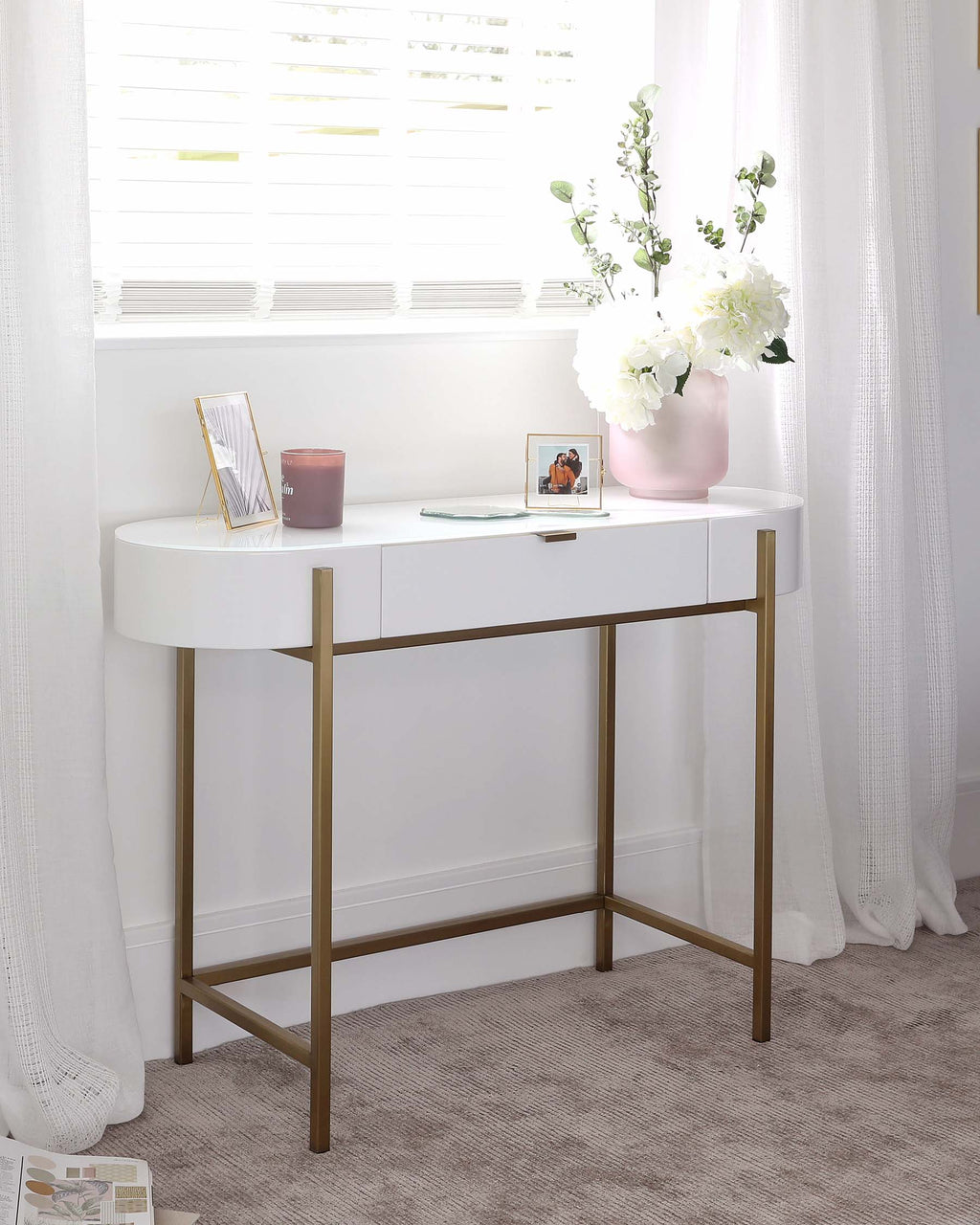 Carmen White Dressing Table — image 2