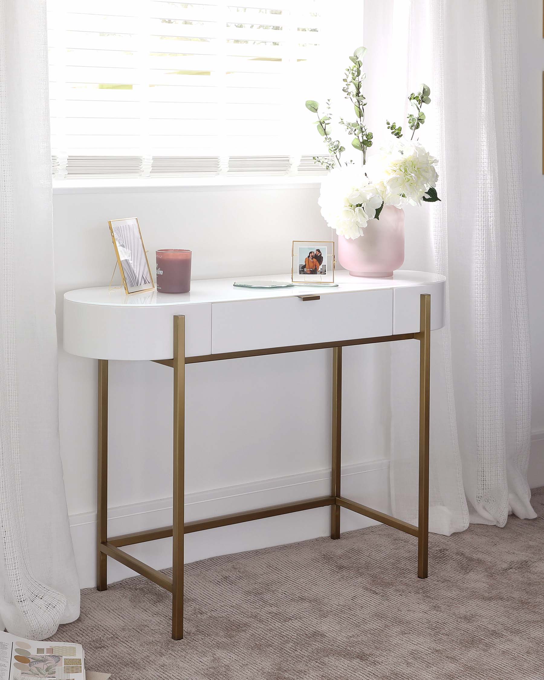 Carmen White Dressing Table — image 2