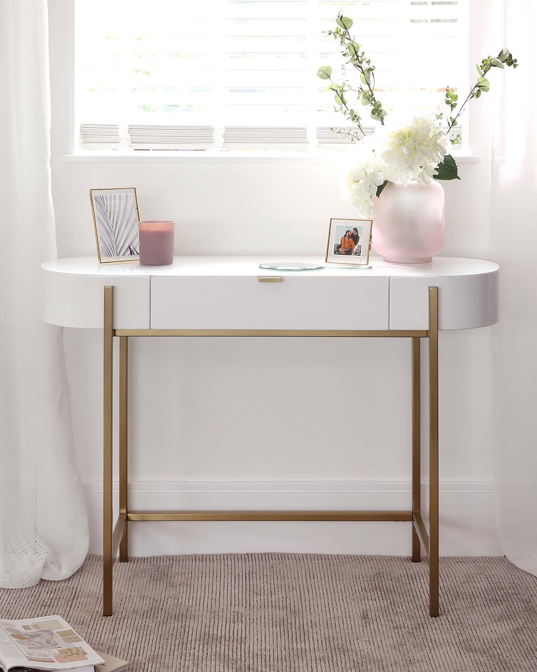 Carmen White Dressing Table — image 1
