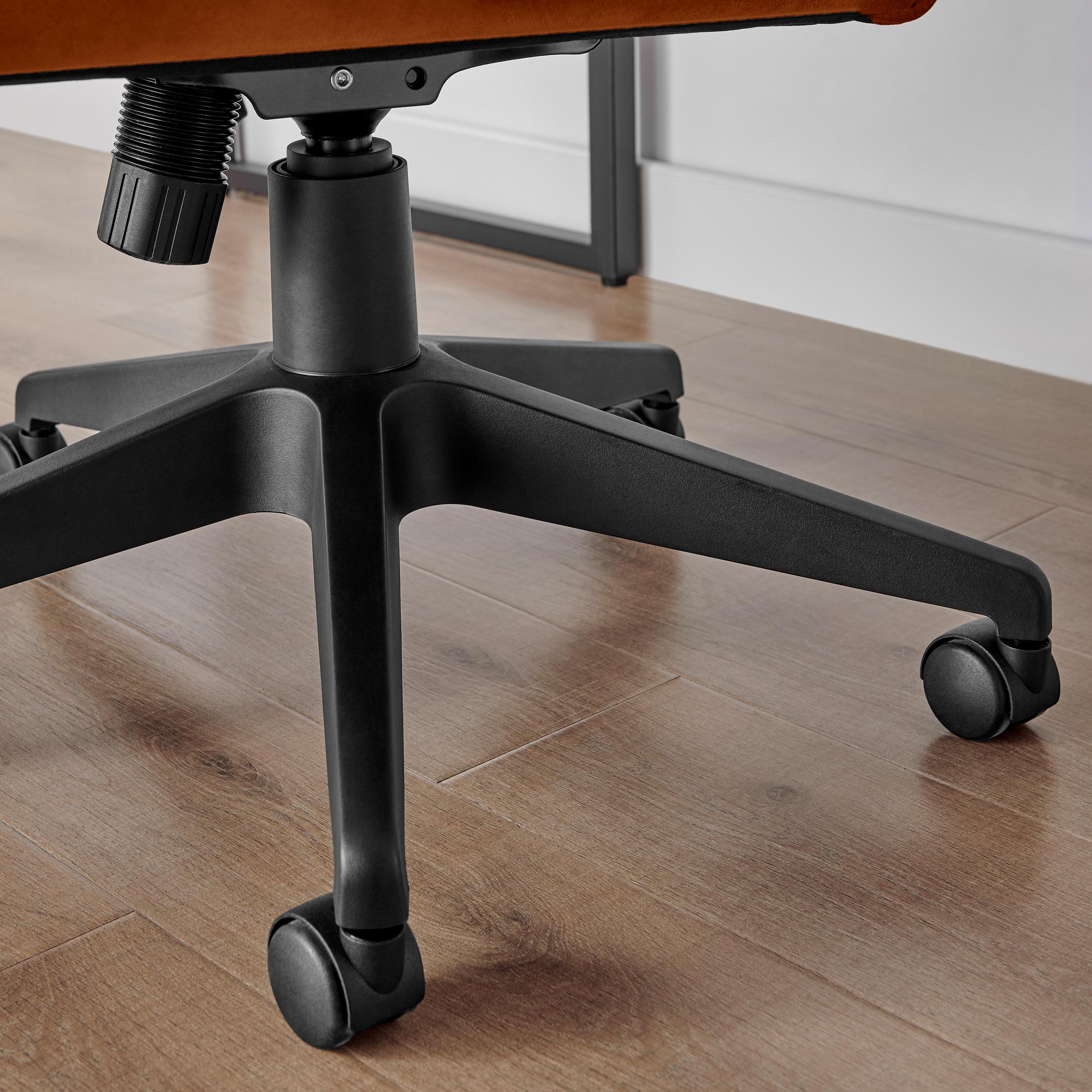 Centro Burnt Orange Velvet Reclining Office Chair — image 7