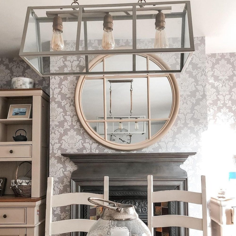 Eccleston Round Mirror in Natural 100x100cm — image 3